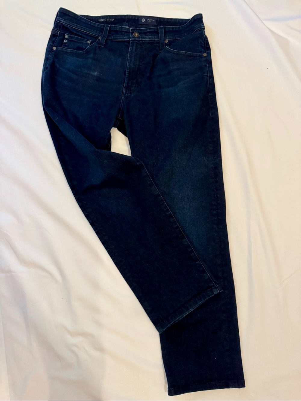 Ag Adriano Goldschmied Men's Straight Jeans in Dark Indigo